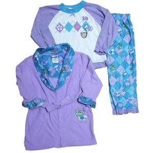 Bunz Kidz Love U Toddler Pajama Set 2T VioletBlue